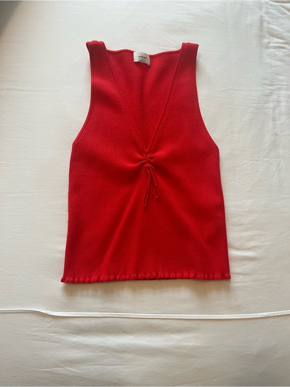 Aritzia Wilfred Agostino Top in maraschino red